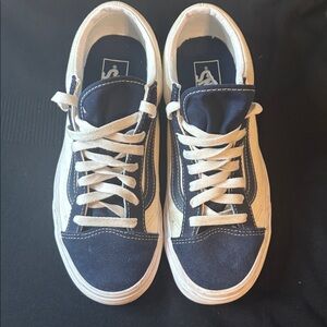 Vans Navy and White Sneakers